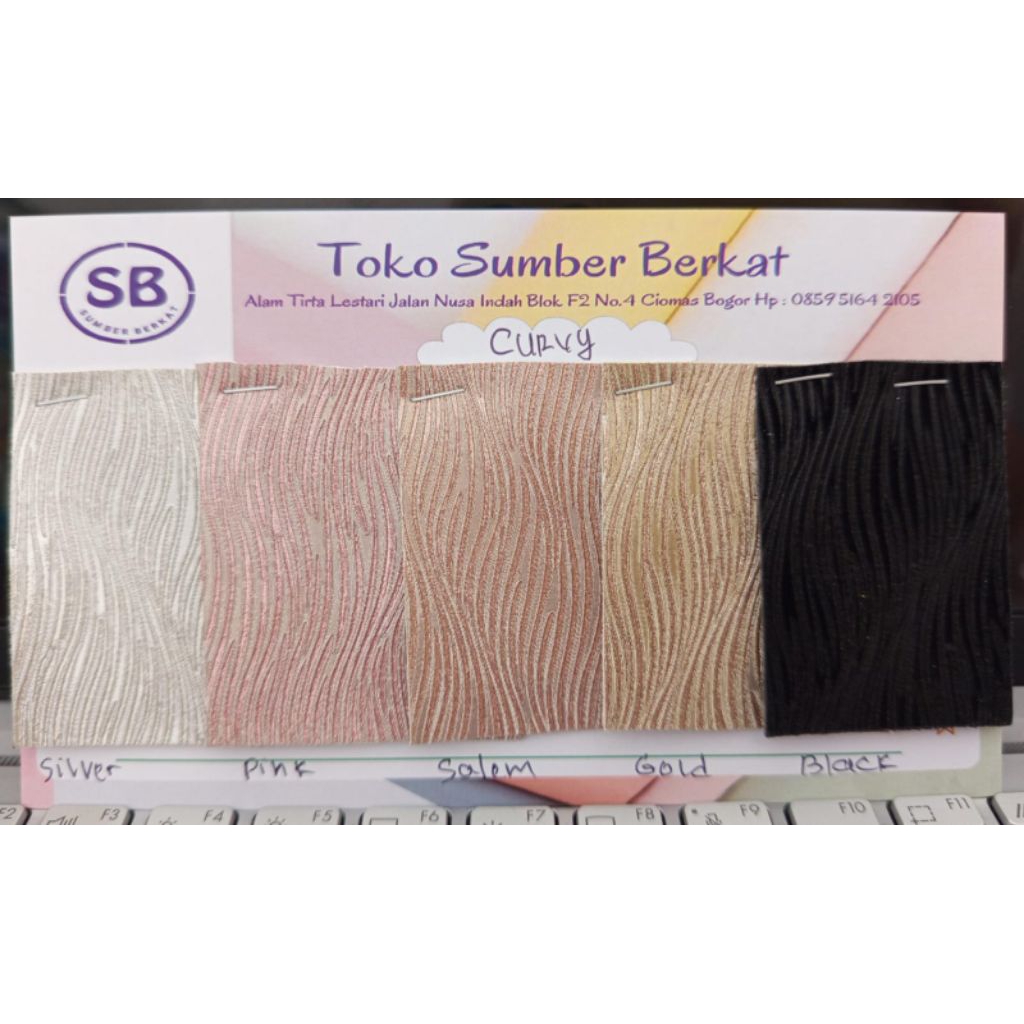 bahan kulit imitasi, kain Sintetis CURVY/ METERAN (1.45m x 1m) untuk tas dan sepatu