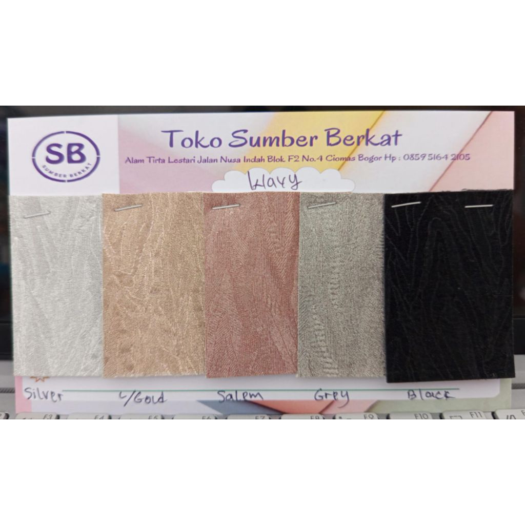 bahan kulit imitasi, kain Sintetis WAVY/ METERAN (1.45m x 1m) untuk tas dan sepatu