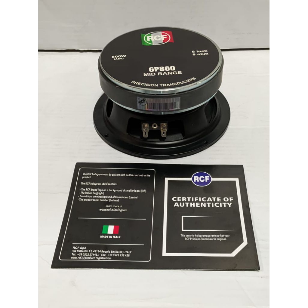 speaker 6 inch RCF 6P800 ORIGINAL. 800Watt/ speaker Mid Range 6inch Rcf