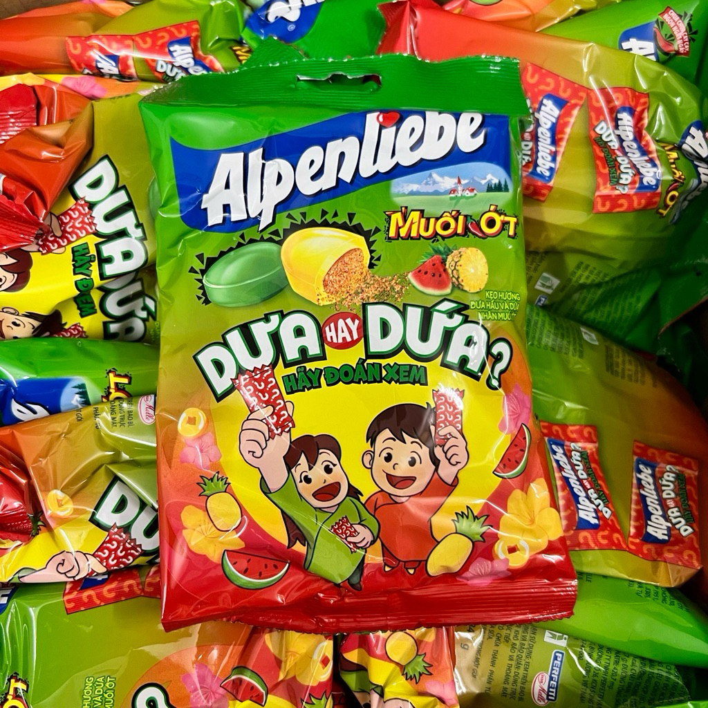 Alpenliebe candy nanas dan semangka salt&chili flavour permen nanas semangka rujak cabai garam impor