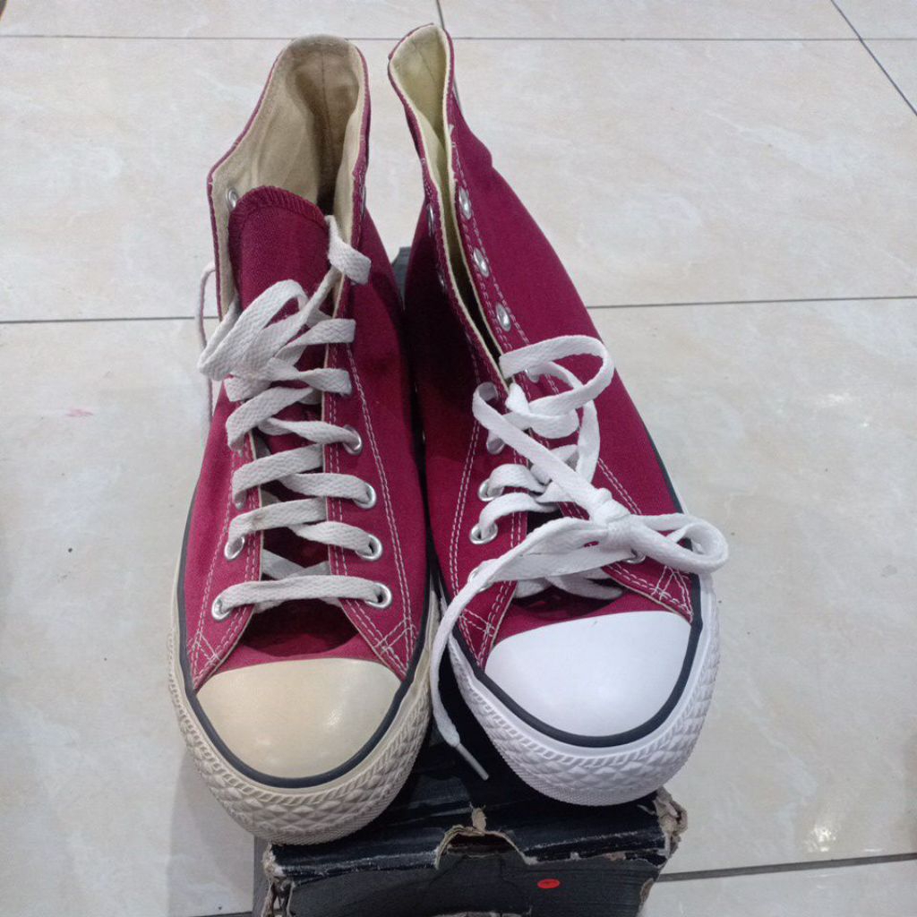 Sepatu Con All Star HI Maroon M9613C