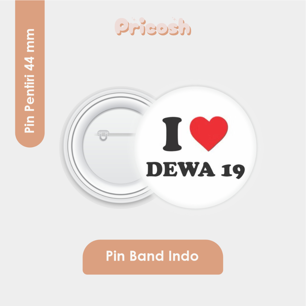 PIN PENITI BADGES BAND VOL 3 44 MM | DEWA 19 | SUKATANI | PAMUNGKAS | TULUS