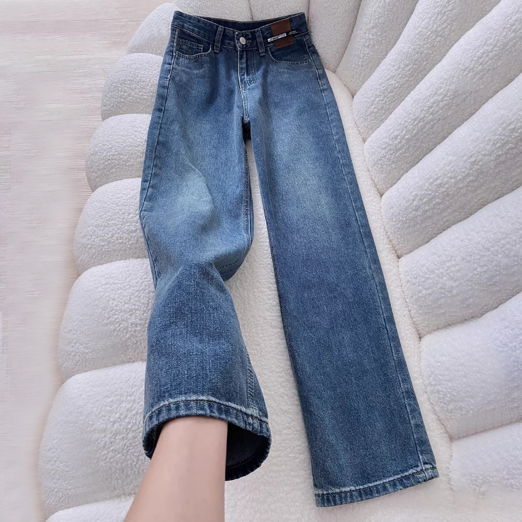 < elegan.girl > celana jeans wanita kulot jeans big size celana jens longgar cewek jins wanita kekin