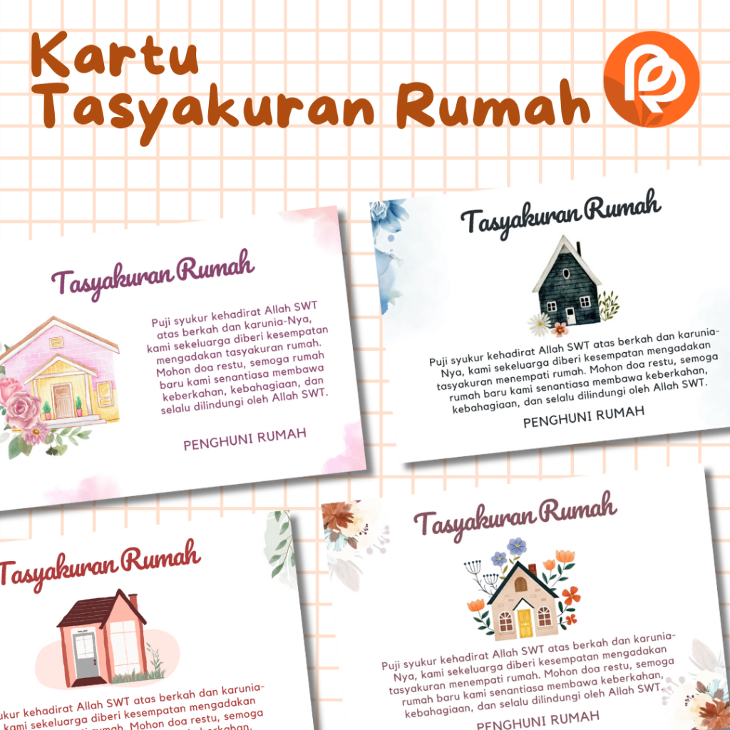 KARTU TASYAKURAN SYUKURAN RUMAH BARU PINDAHAN