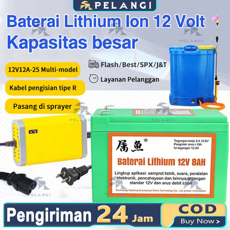 Aki Baterai Litium Lithium Sinleader 8ah 10ah 12ah 14ah 16ah Sprayer Elektrik