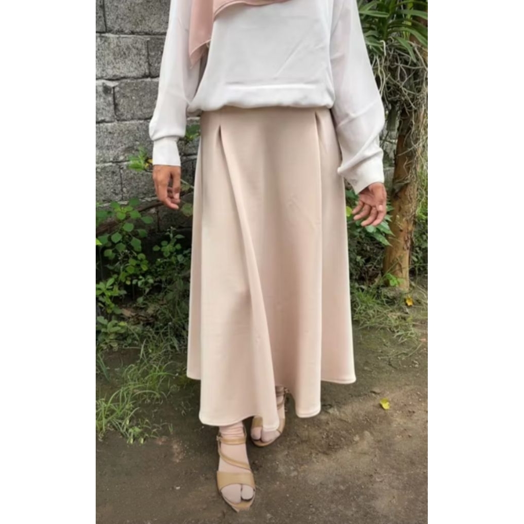 Rok Scuba Premium Payung A-Line & Rok Vintage A-Line