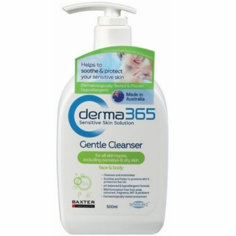 ORIGINAL BPOM Derma 365 Derma365 Gentle Cleanser 1000ml Face Body Sabun Mandi