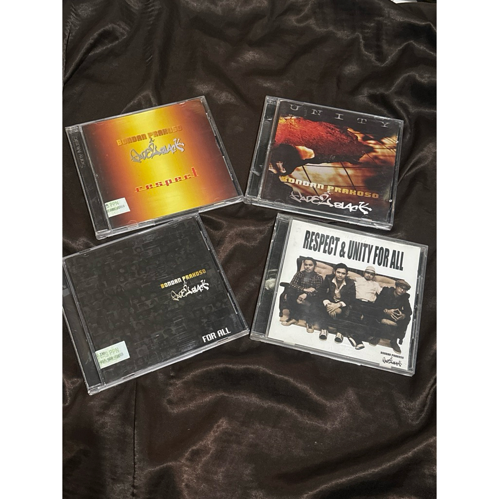 CD ALBUM BONDAN PRAKOSO FEAT FADE 2 BLACK - 4 ALBUM ORIGINAL (PAKET 4 CD)