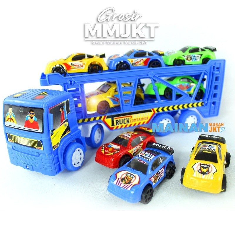 GROSIR MAINAN ANAK MURAH MAINAN TRUK KONTAINER MOBIL SPORTS ST2110 MAINAN ANAK MOBIL - MOBILAN 6 PCS