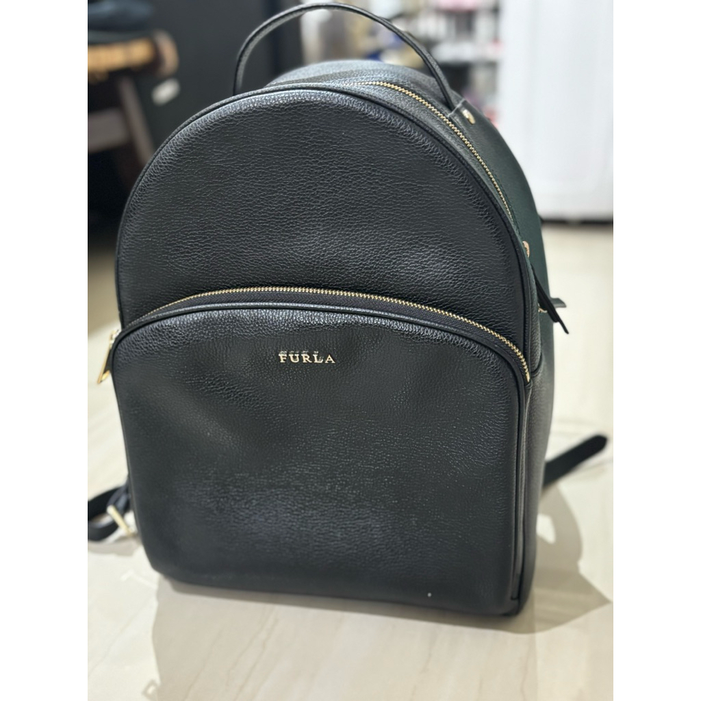 Preloved Furla leather backpack