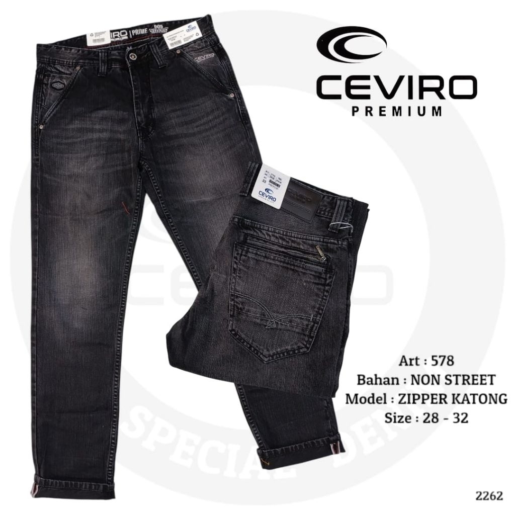 Celana jeans CEVIRO ZIPPER