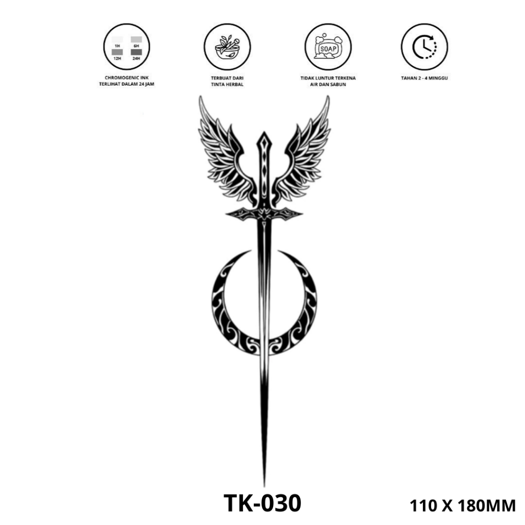Tattoo Pedang Tattoo Temporer Tattoo Temporary