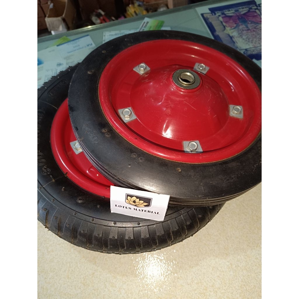 Ban Gerobak komplit / Ban Gerobak mati / Ban mati komplit / Gerobak Ban / Roda gerobak pasir / Roda 