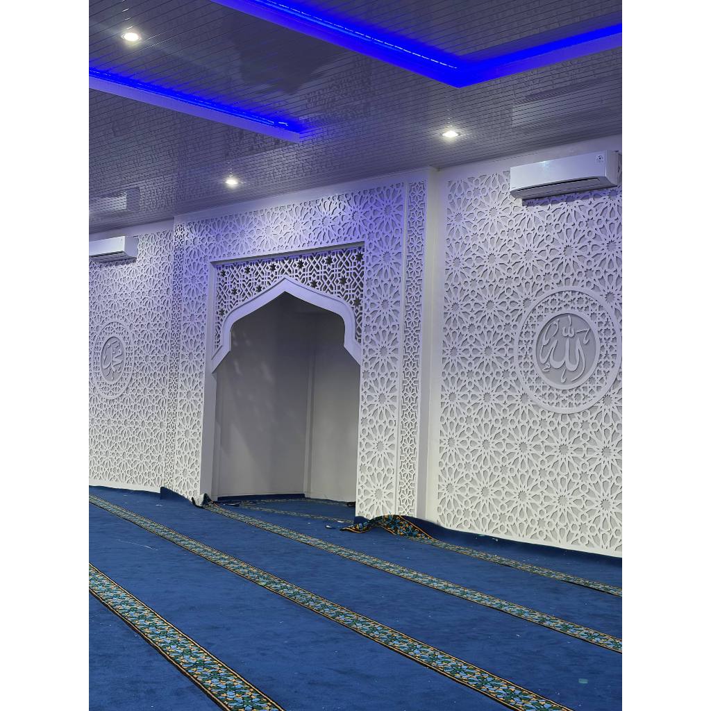GRC krawangan dinding dan lisplang atap bikin rumah & masjid lebih estetik