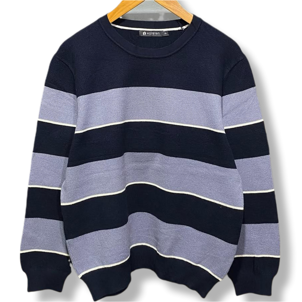 HANGTEN STRIPE KNITWEAR SWEATER | RAJUT | OUTERWEAR | XSTOB