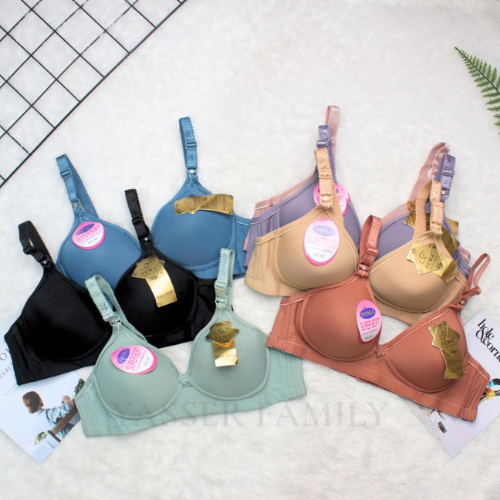 BRA WANITA KAIT TIGA TANPA KAWAT FEMA ORIGINAL B5 BH PEREMPUAN TANPA KAWAT IMPORT FEMA - B5