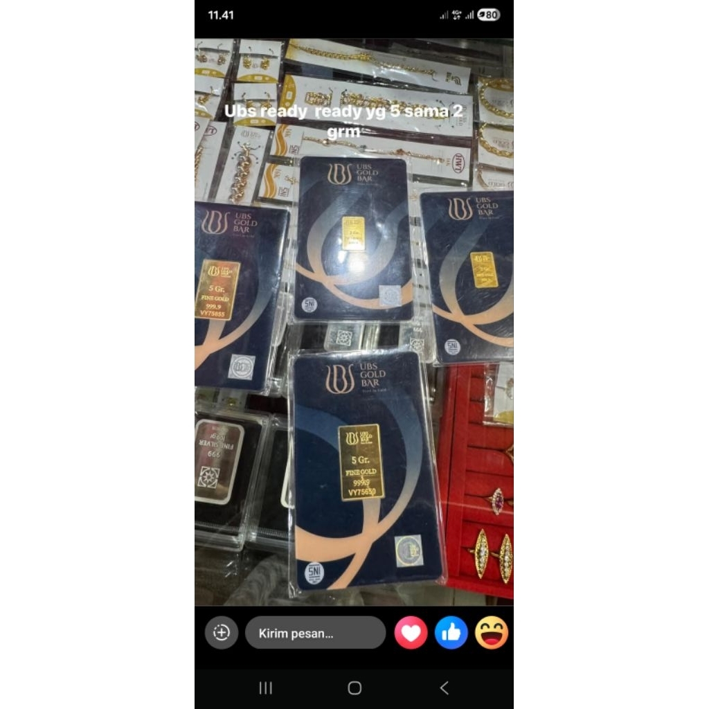 Logam Mulia Emas UBS 0.5 Gram - Bersertifikat Asli, 24 Karat, Kemasan Tebal