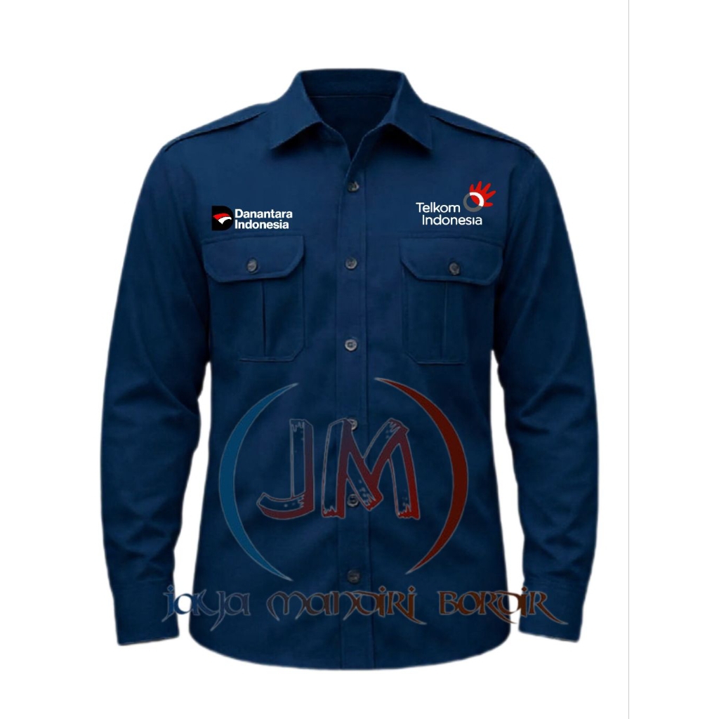 KEMEJA DANANTARA BORDIR || KEMEJA TELKOM INDONESIA BORDIR || KEMEJA DANANTARA TELKOM INDONESIA BORDI