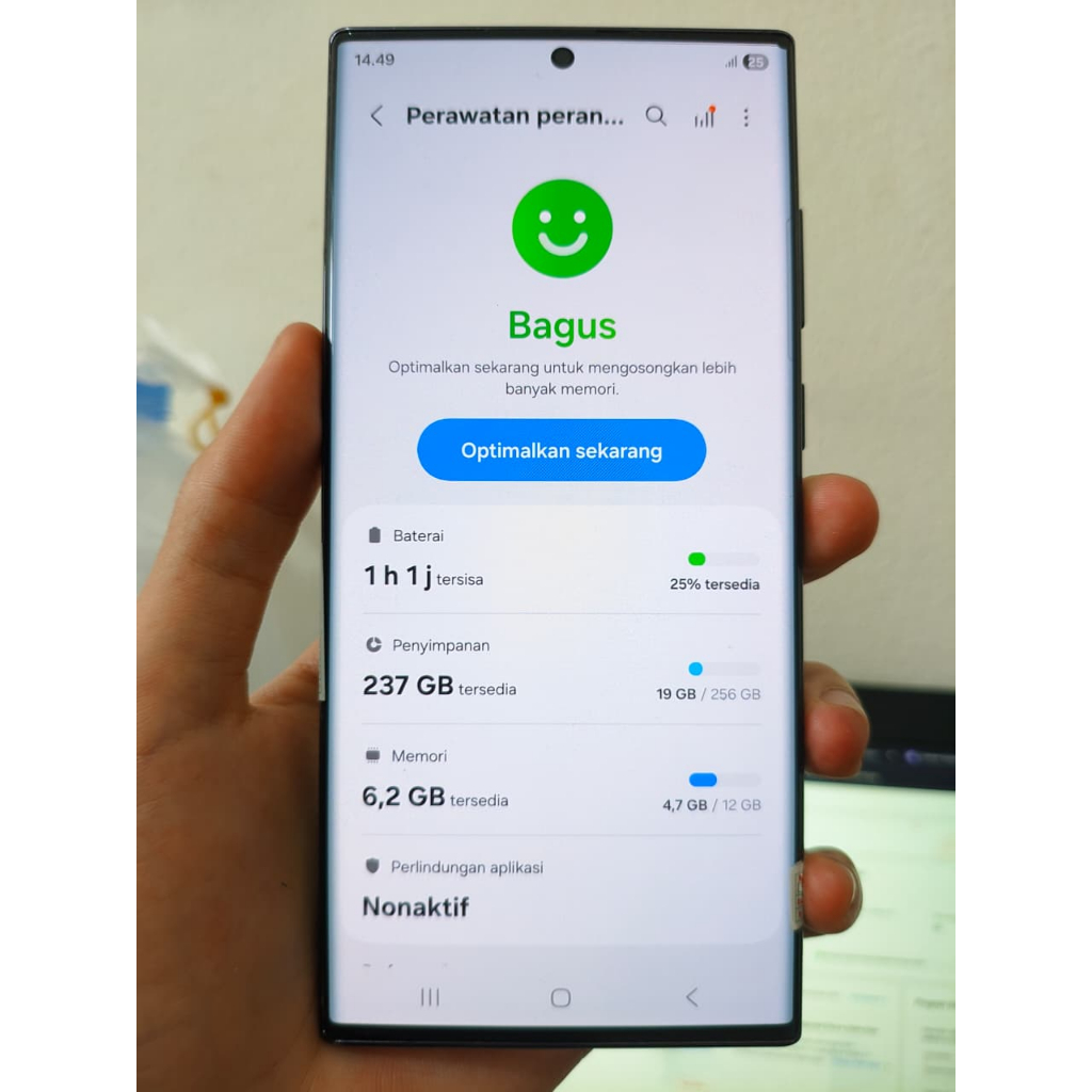 SEIN | Samsung Galaxy S22 Ultra 12/256GB Minus Ringan gambar no.1-3 Second Resmi Indo