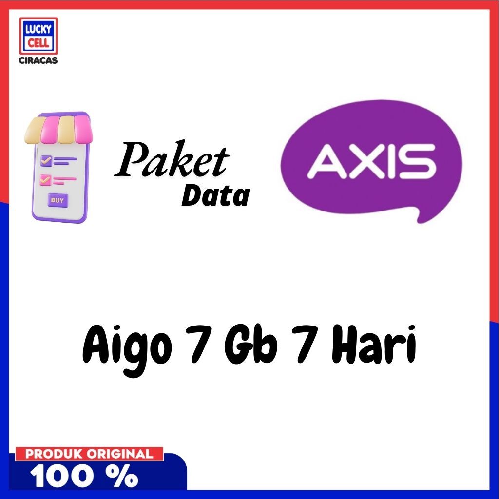 Voucher Axis Aigo Mini 7 Gb 7 Hari NASIONAL - Lucky Cell Voucher Ciracas