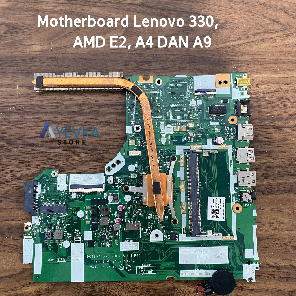 Motherboard Lenovo Ideapad 320 330 14AST AMD A9 A6 A4 E2 kode 81D5 80XU Normal Tested Seken Original