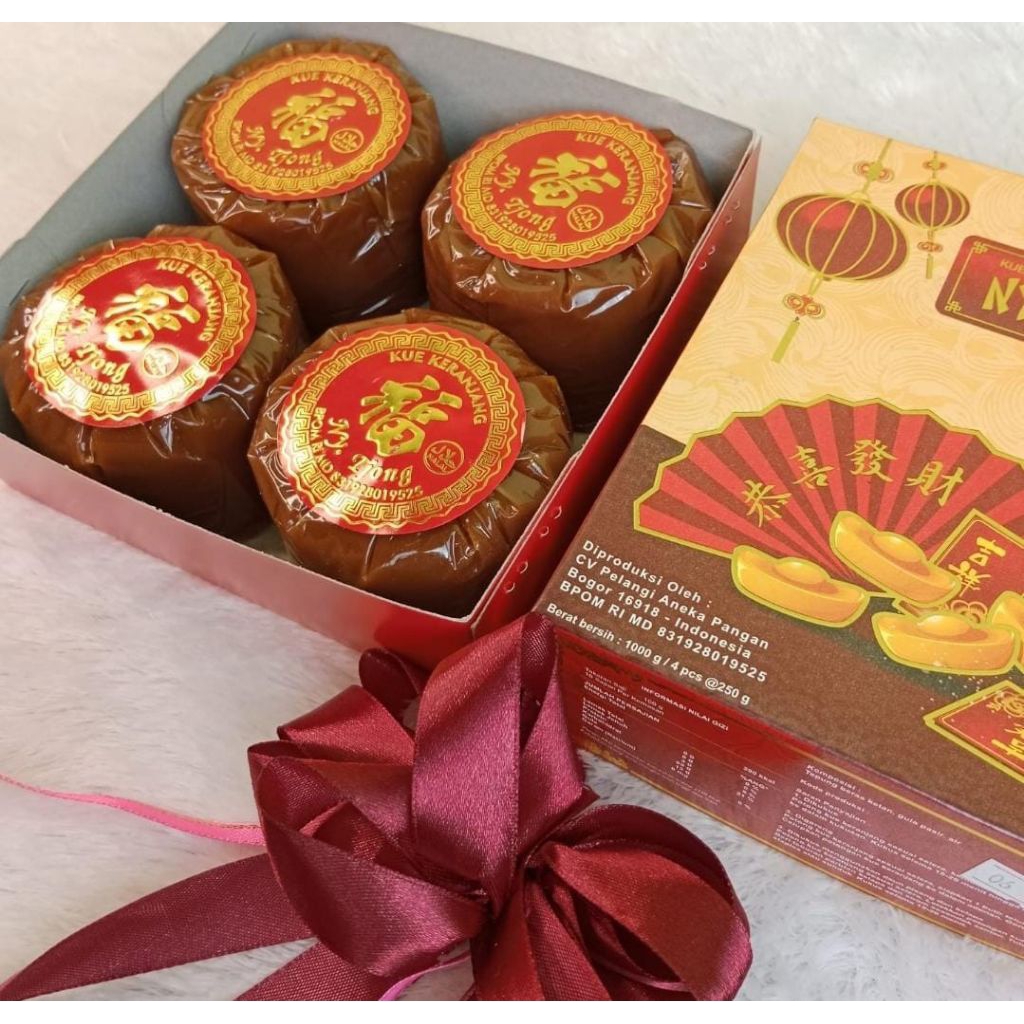 Kue Keranjang Imlek Halal Isi 4 Dodol Cina Super Premium Ny. Tjong Terlaris