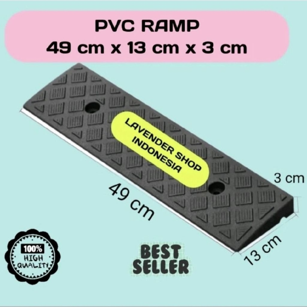 Curb Ramp PVC Ramp Plastik Keras / Tanjakan Kursi Roda