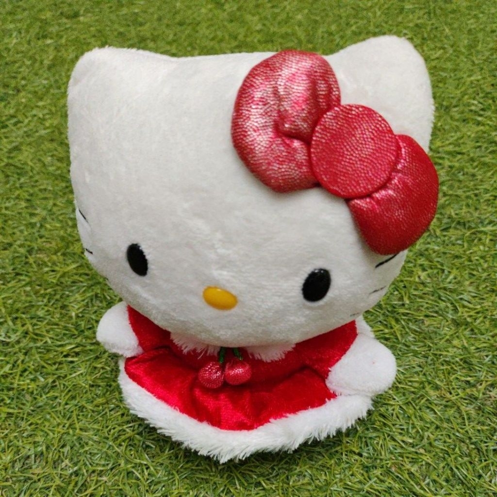 Boneka Hello Kitty Holiday Dress by Sanrio Original Ty Beanie Babies - hadiah ulang tahun - hadiah N