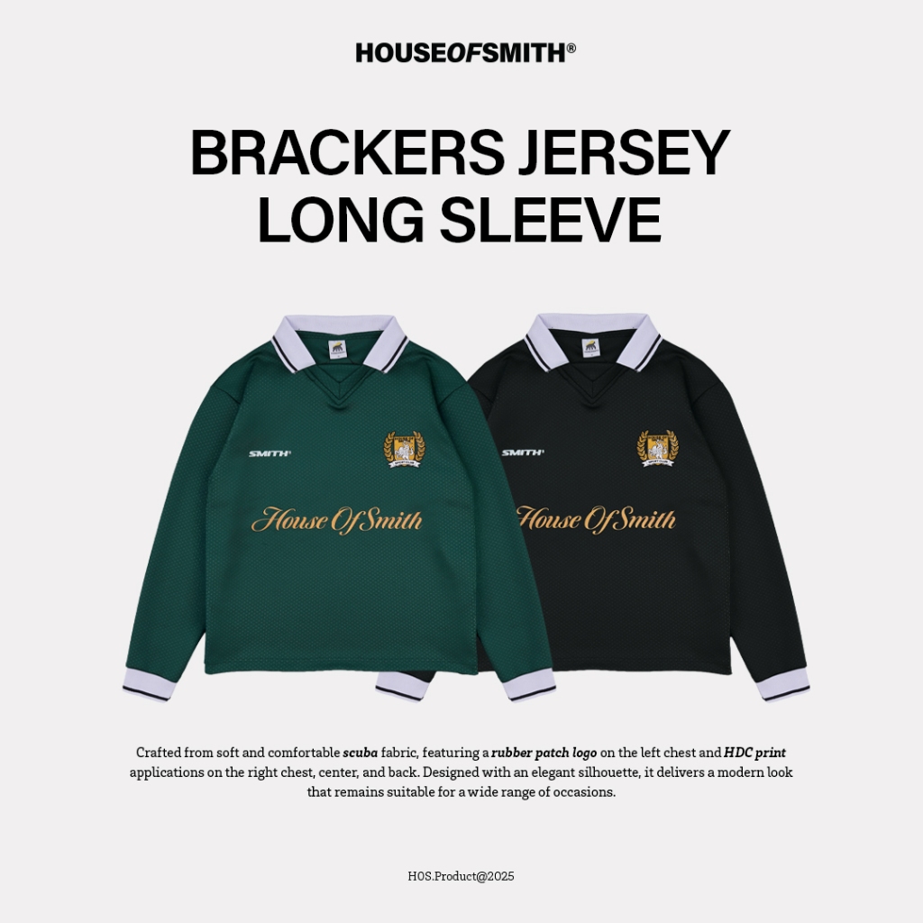 House of Smith Kaos Jersey Long Sleeve Pria - Brackers Jersey Long Sleeve - Jersey