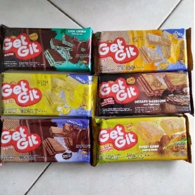 Get Git Wafer Coklat Keju BBQ Corn Cool Mint Lemon 102 Gram Pilihan Rasa Menggugah Selera Varian Ras