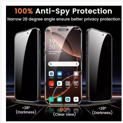 [ untuk ip 11 pro max / xs max / 11 pro / x ] Tempered Glass Anti SPY Privacy 100% Kaca Premium Tanp