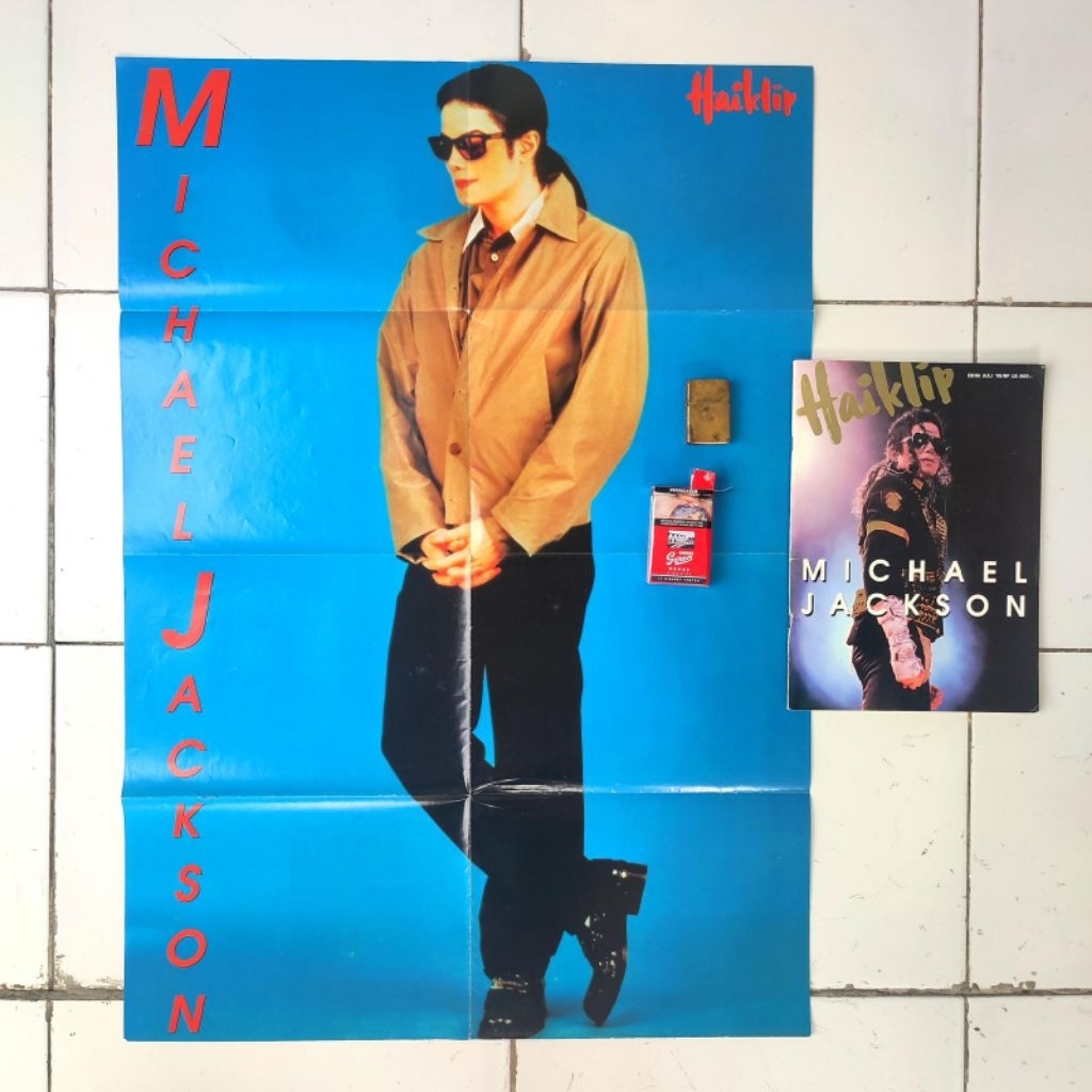 Majalah Hai Klip Musik 1995 Majalah Michael Jackson Lengkap Poster