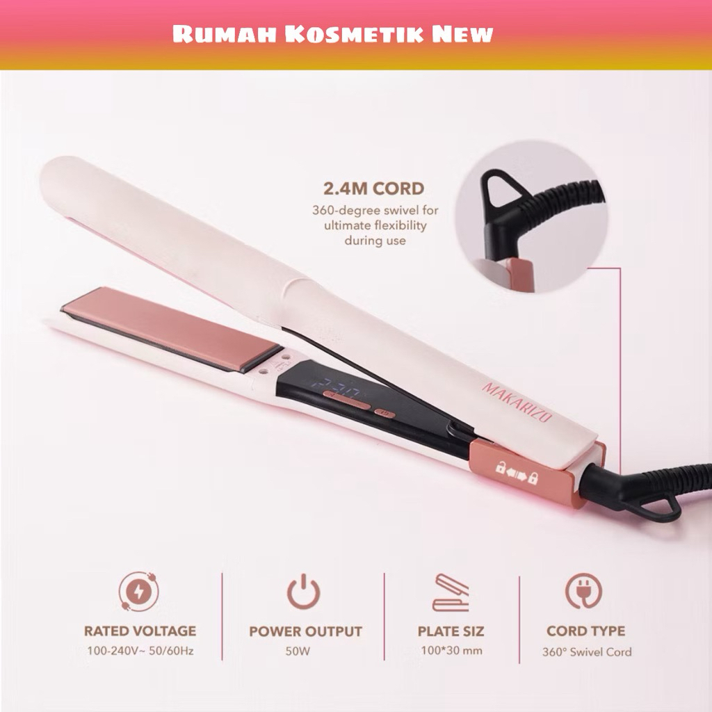 Makarizo Asters Ultra Fast High Performance Hair Iron Catokan Keratin