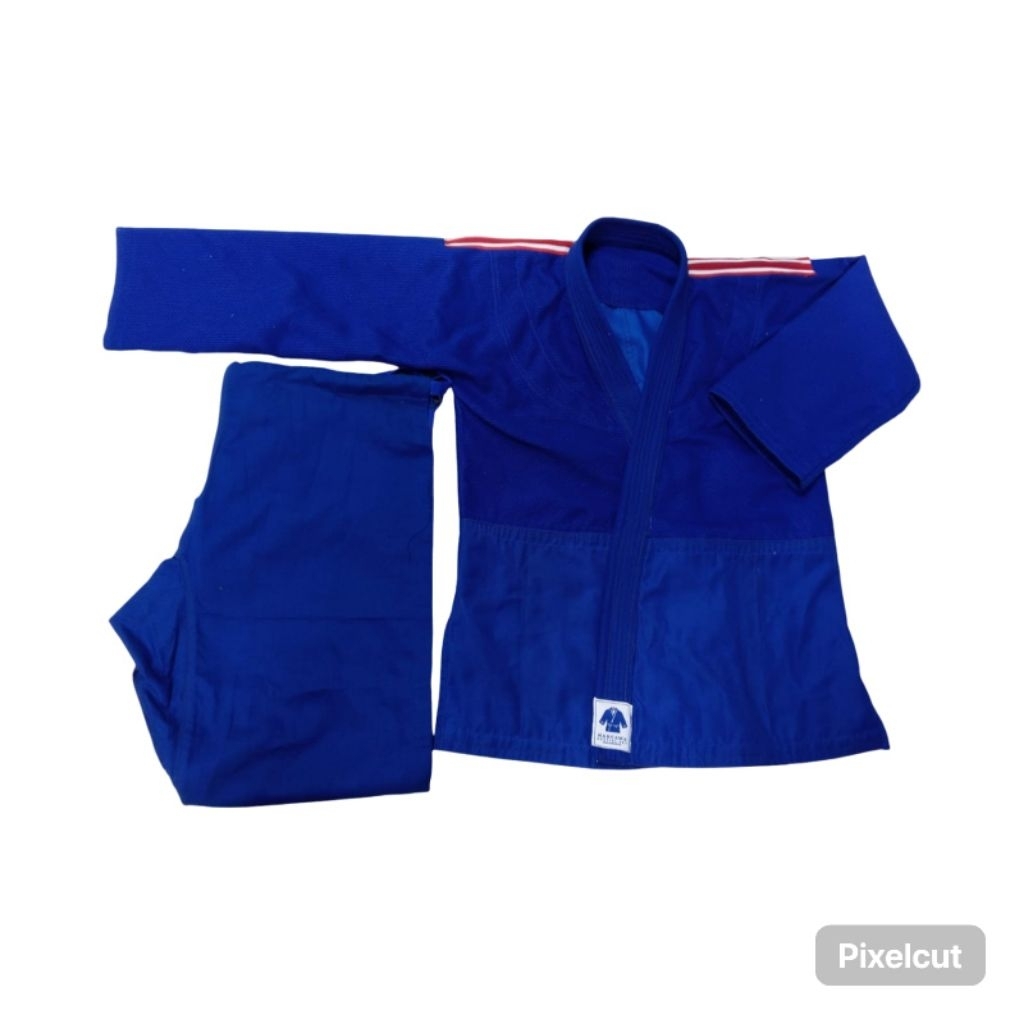 judogi /jujitsu gi rajut kombinasi lokal