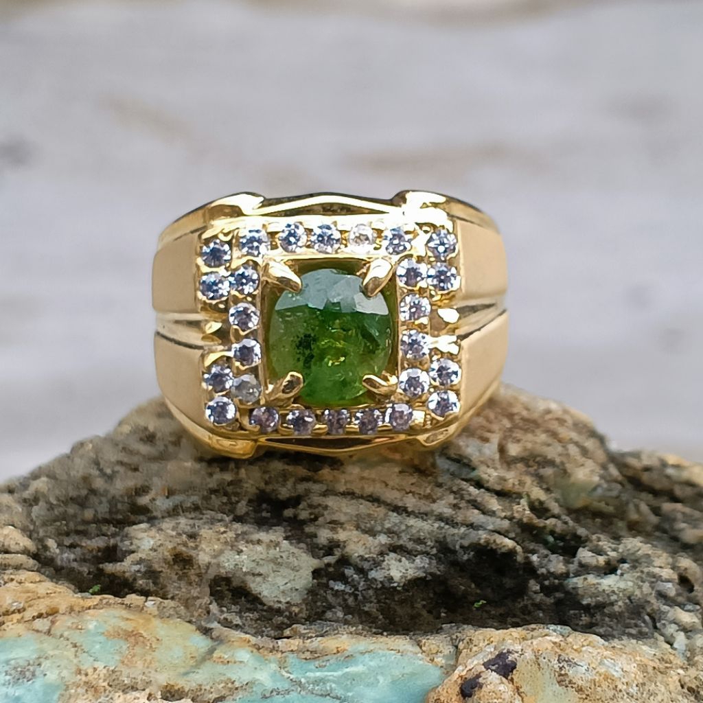 tsavorite green garnet ring perak memo lab