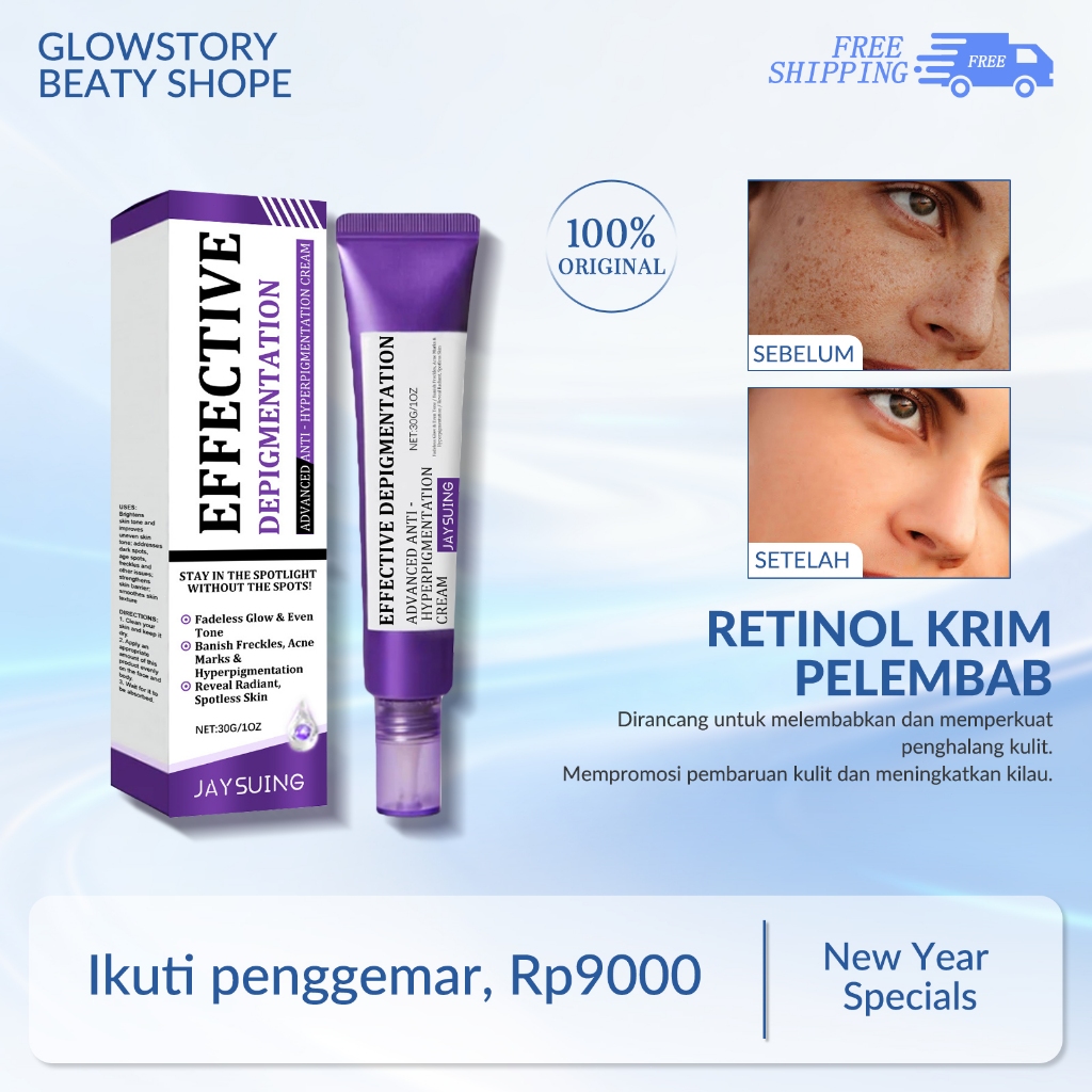 Jaysuing retinol cream 30g anti aging skincare whitening retinol cream retinol cream glowing