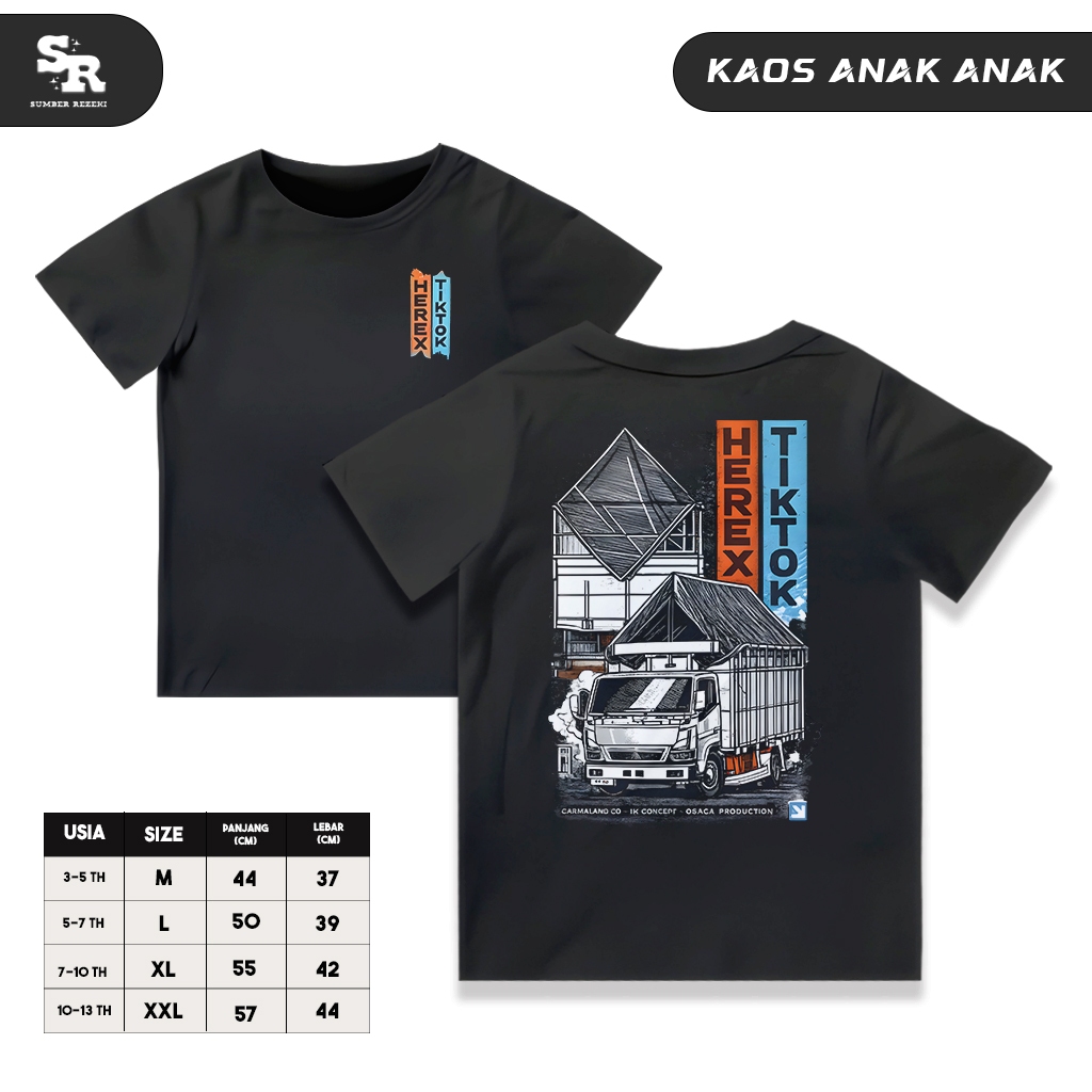 Kaos Anak Herex Tik Tok / Baju Distro Anak Herex Tik Tok / Kaos Anak Atasan Unisex