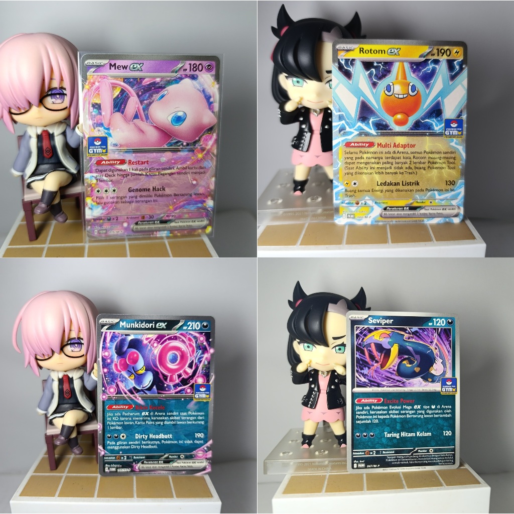 ORI Kartu Pokemon Gym Limited Mew EX Rotom EX Munkidori EX Seviper Indo ID G H I Promo SV-P M-P TCG 