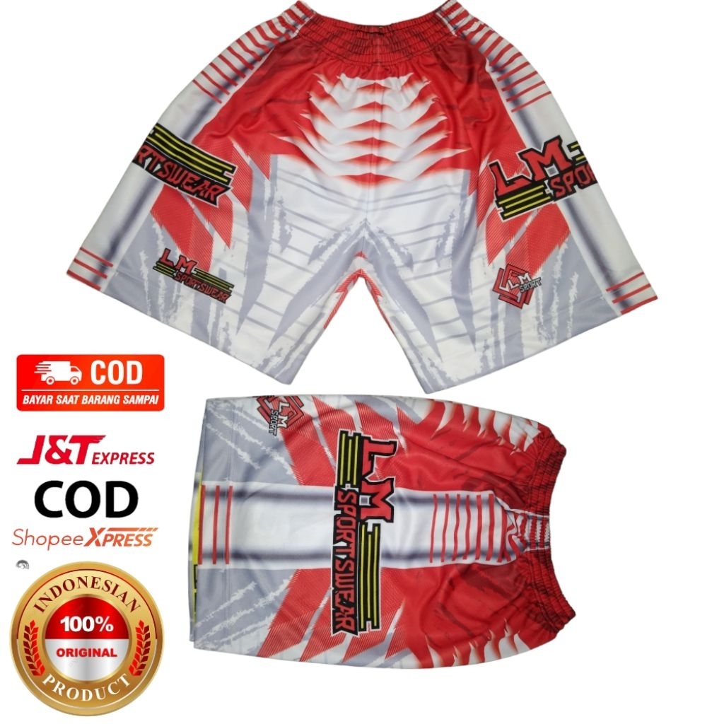 CELANA VOLI FULL PRINTING TANPA NOMER BAWAHAN OLAHRAGA