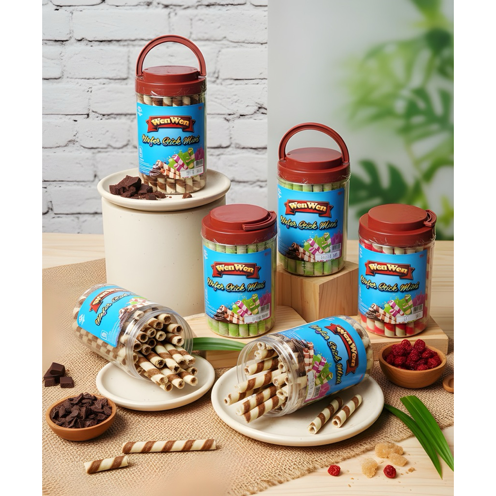 Astor MINI Wen Wen ( 1 Dus 12 ) - Astor Rainbow - Wafer stick coklat enak murah