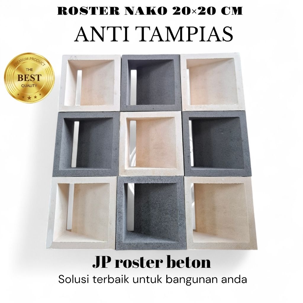 Roster beton|roster minimalis nako