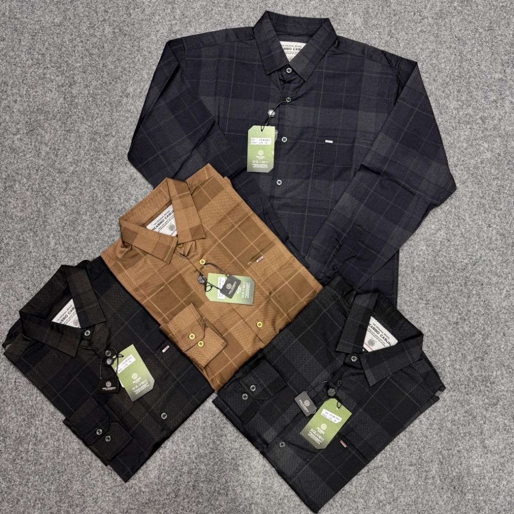 KEMEJA LENGAN PANJANG PICASSO ORIGINAL 100%