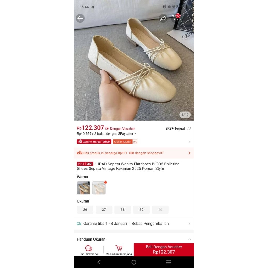 Sepatu balet LURAD ORI