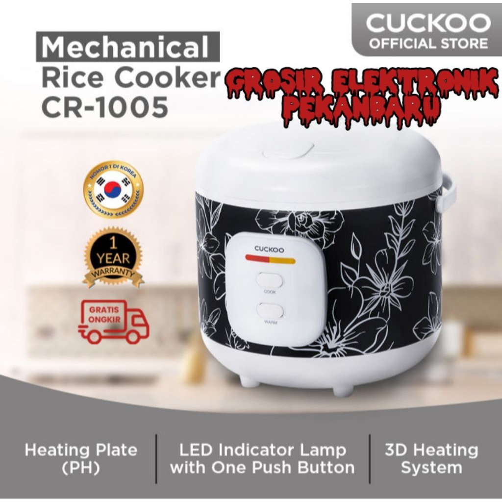 RICE COOKER CUCKOO 1,8 LITER CR-1005 GARANSI 1 TAHUN