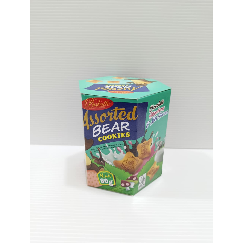 BISKOTTO KOSLS BEAR ASSORTED BISKUIT 80GR HAMPERS