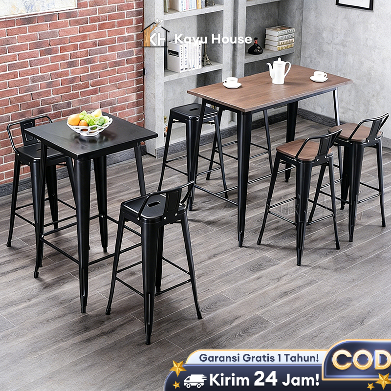 Kursi Bar Besi Kursi Besi Kursi Cafe Kursi Persegi Tinggi Kursi Tolix kursi Tinggi Kursi Makan
