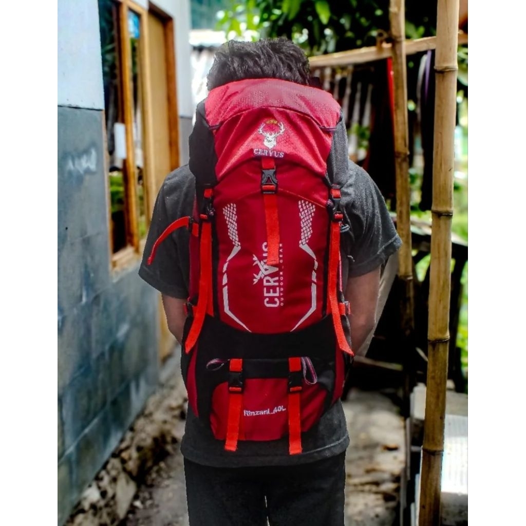 Tas Carrier Cervus Original Rinzani 40L - Tas Gunung Tas Ransel Tas Hiking Tas Travelling Tas Outdoo