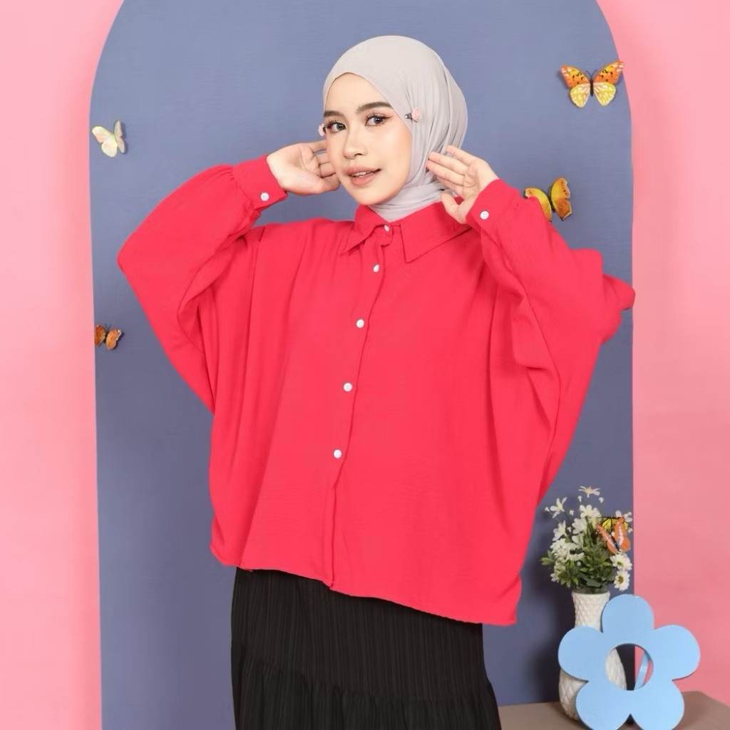 KEMEJA BLOUSE PINK FANTA