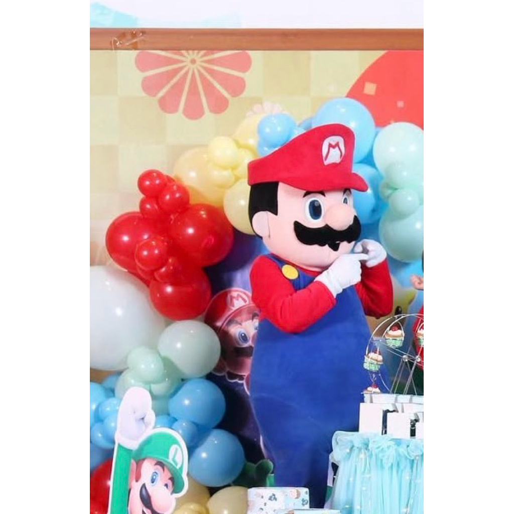 kostum badut mario bross