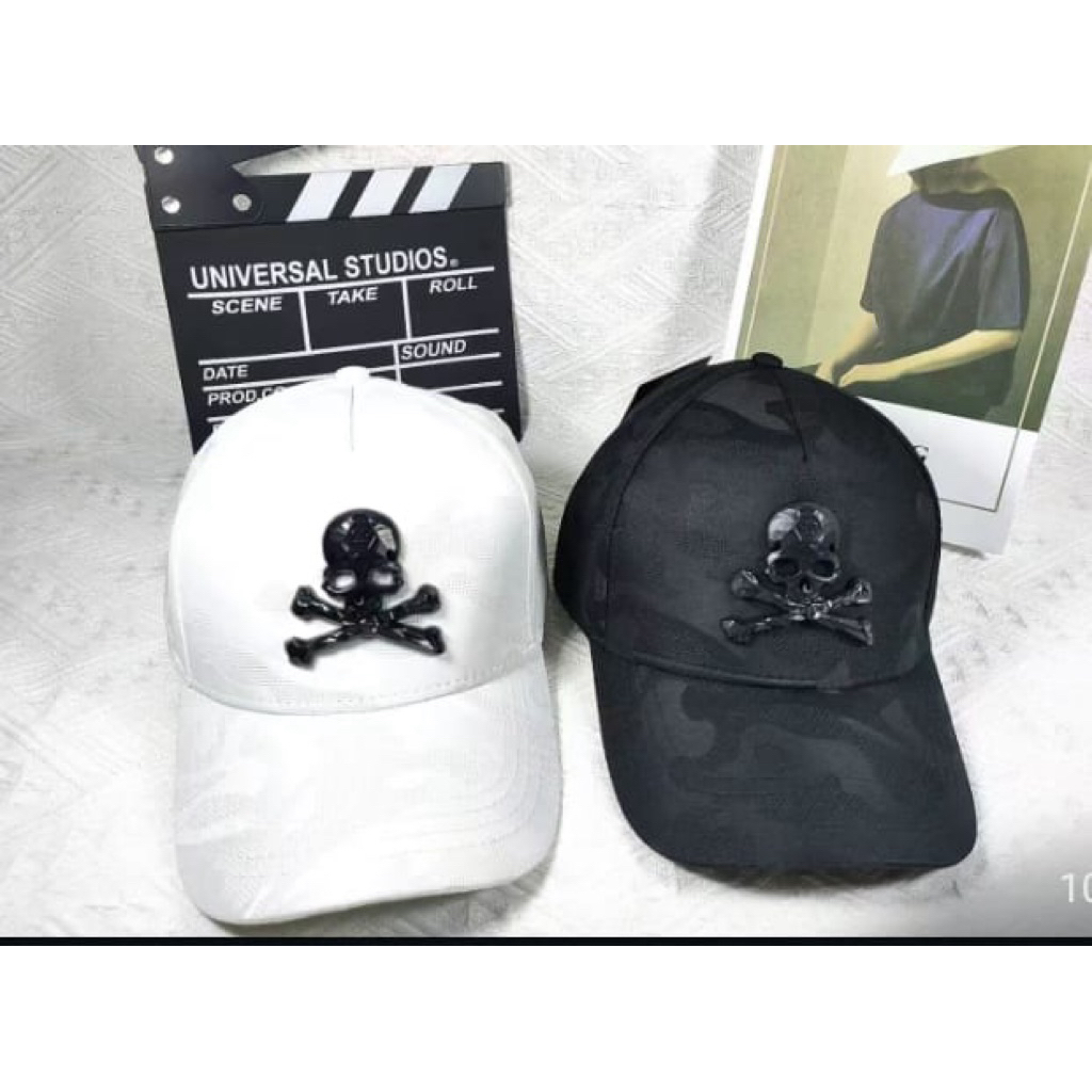 Topi pp logo tengkorak fashion